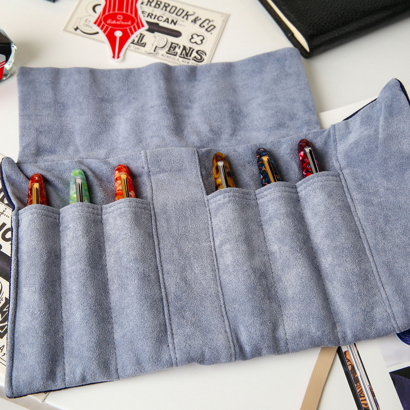 Esterbrook Pen Roll Rotolo Portapenne 6 Posti Tan