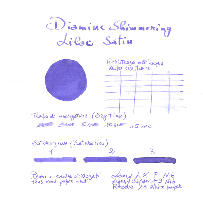 Diamine Shimmering Lilac Satin Ink Bottle 50 ml
