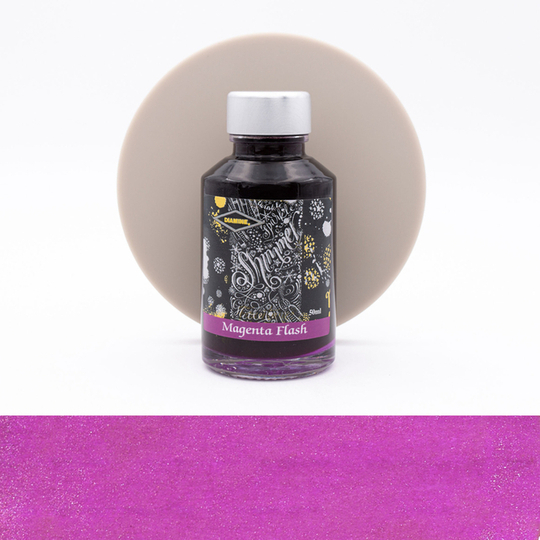 Diamine Shimmering Magenta Flash Ink Bottle 50 ml