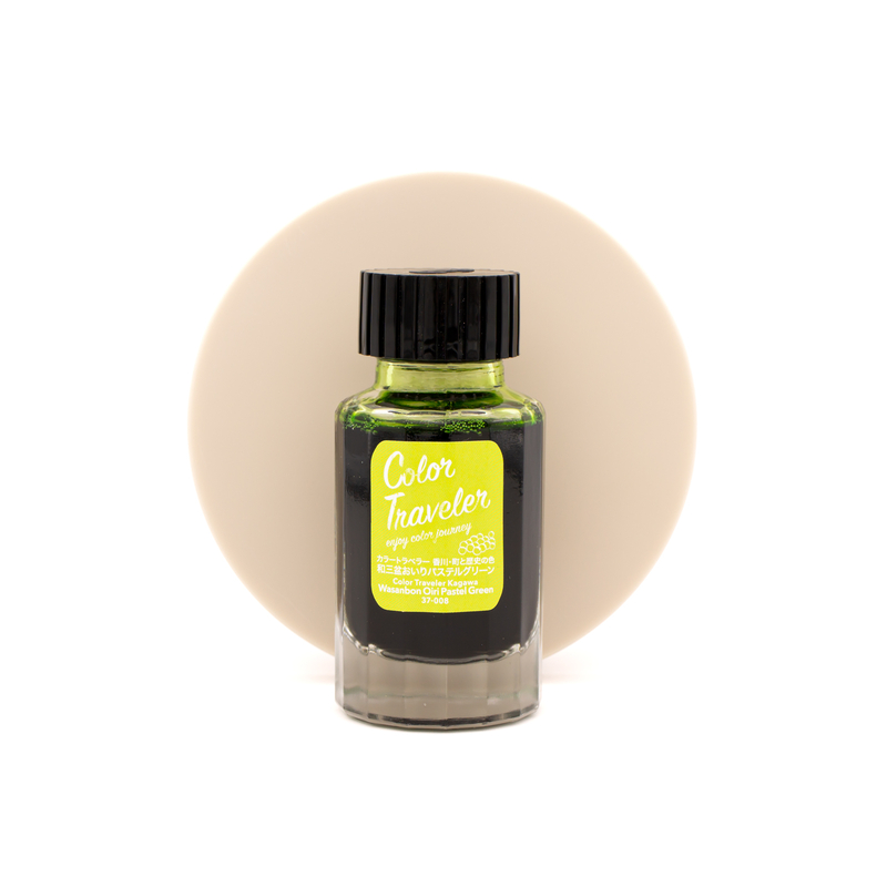 Color Traveler Wasanbon Oiri Pastel Green Ink Bottle 30 ml