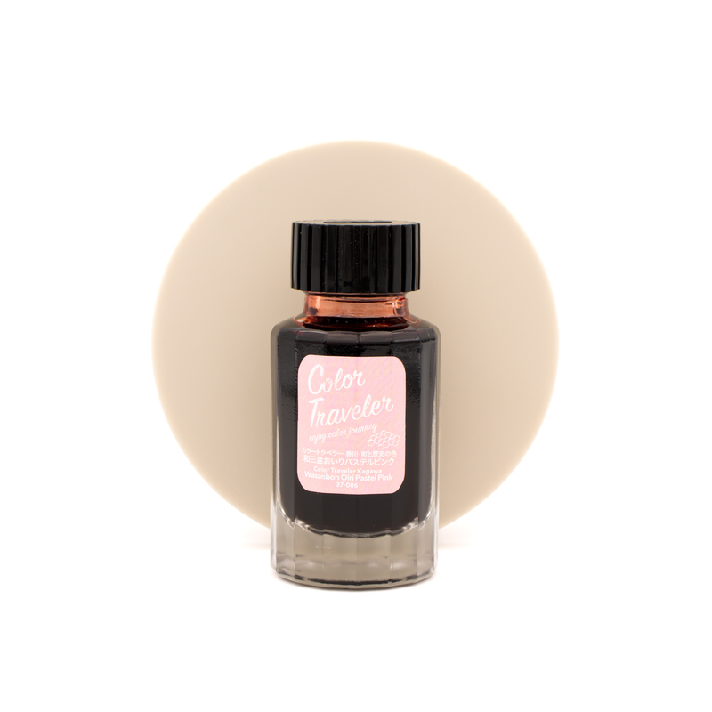 Color Traveler Wasanbon Oiri Pastel Pink Ink Bottle 30 ml