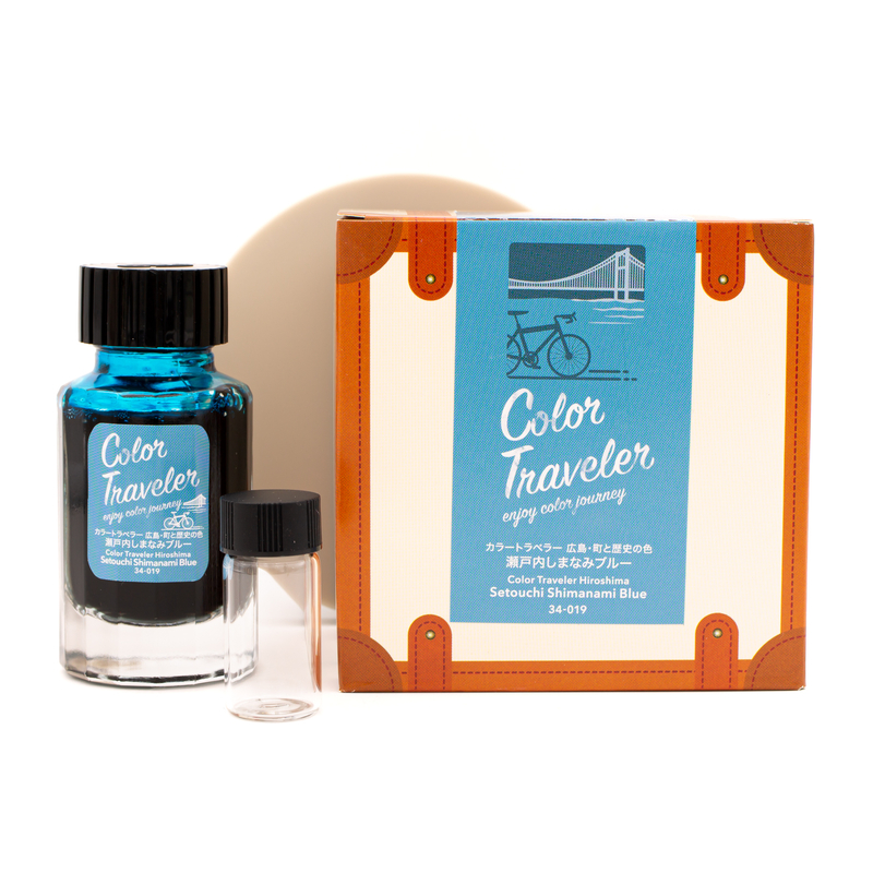 Color Traveler Setouchi Shimanami Blue Ink Bottle 30 ml