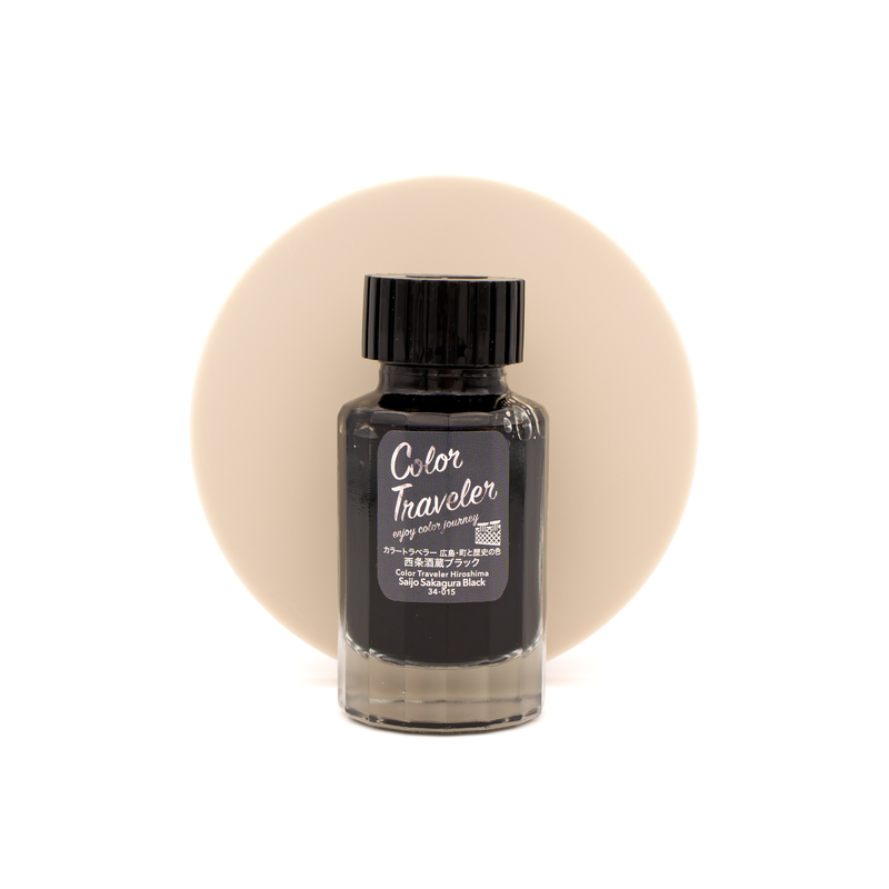 Color Traveler Saijo Sakagura Black Inchiostro 30 ml