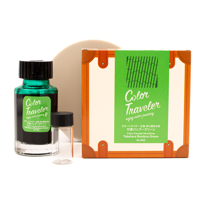 Color Traveler Takehara Bamboo Green Ink Bottle 30 ml