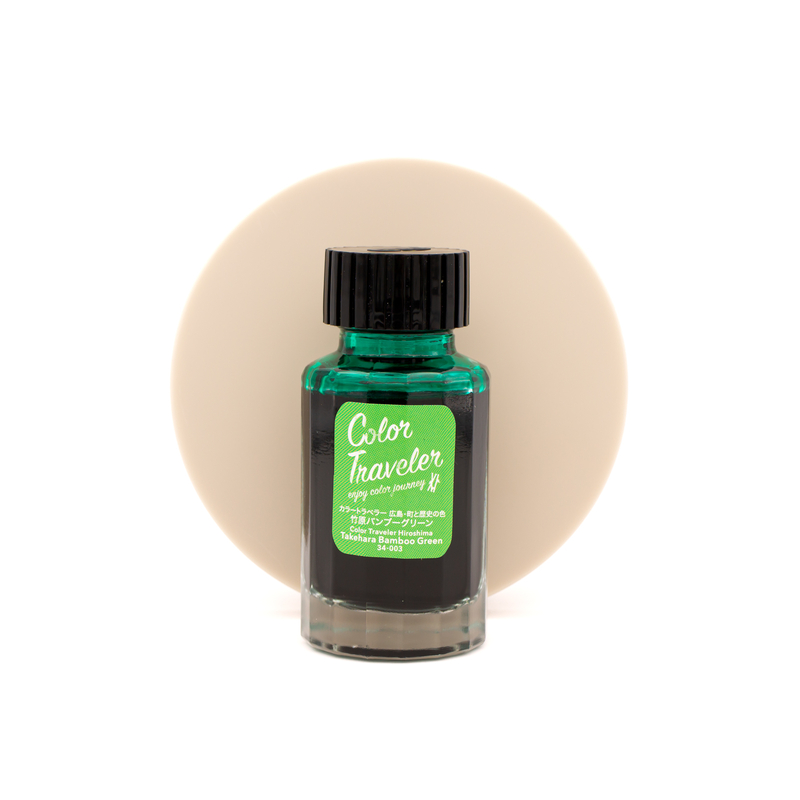 Color Traveler Takehara Bamboo Green Ink Bottle 30 ml