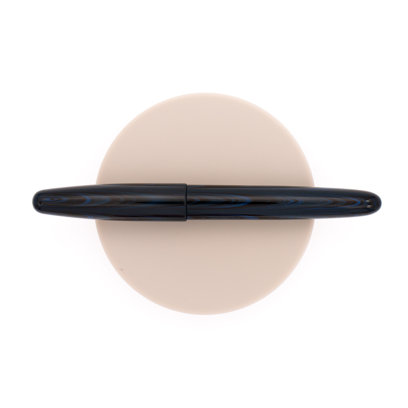 Wancher Dream Pen True Ebonite Fountain Pen Marble Blue & Gold