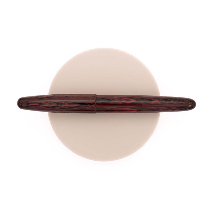 Wancher Dream Pen True Ebonite Penna Stilografica Marble Red & Oro