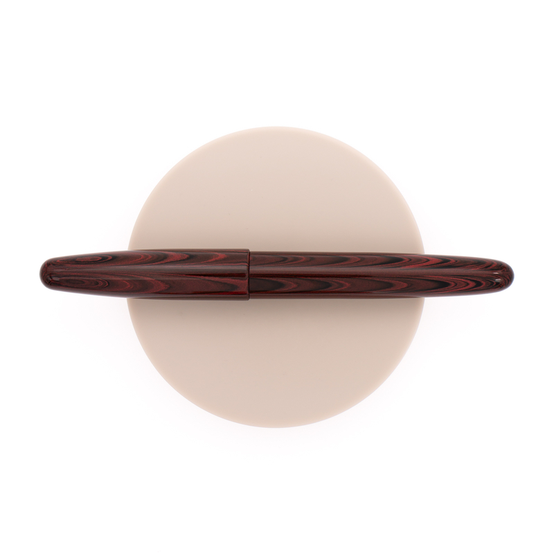 Wancher Dream Pen True Ebonite Penna Stilografica Marble Red & Rodio