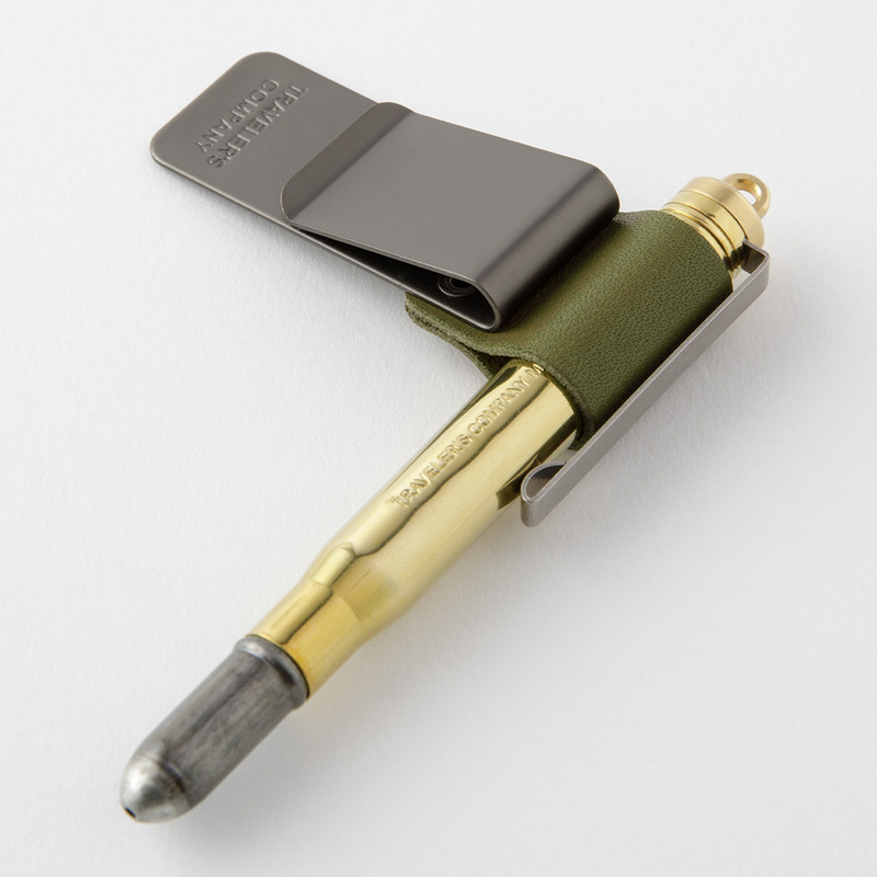 Traveler's Notebook Refill 016 Regular and Passport Size Pen Holder Olive