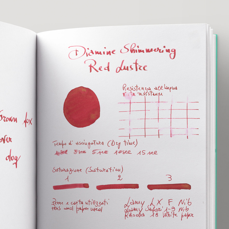 Diamine Shimmering Red Lustre Ink Bottle 50 ml