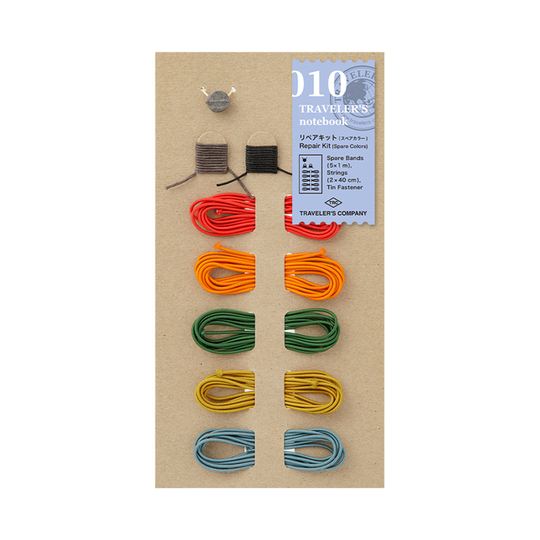 Traveler's Notebook Refill 010 Kit di Riparazione Colori Aggiuntivi