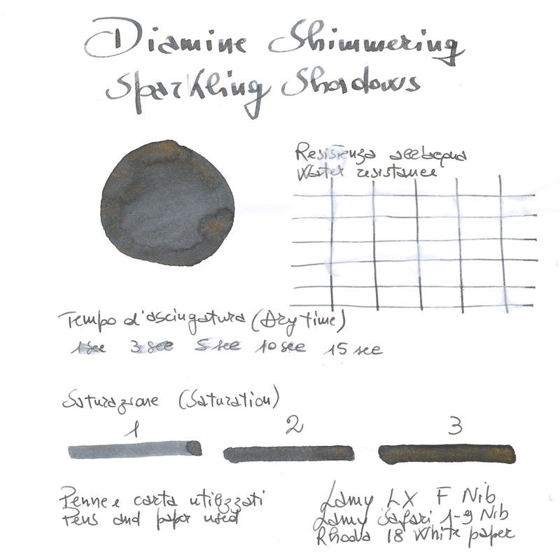 Diamine Shimmering Sparkling Shadows Ink Bottle 50 ml