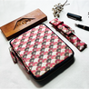 Kyoku Haku Pen Case for 10 Pens Qinghai Wave Pink