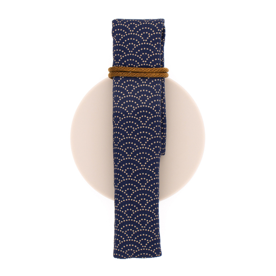 Kyoku Haku Kimono Pen Wrap for 1 Pen Seigaiha
