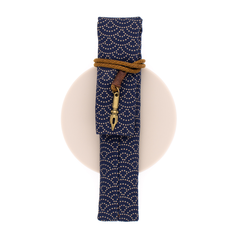 Kyoku Haku Kimono Portapenne 1 Posto Seigaiha