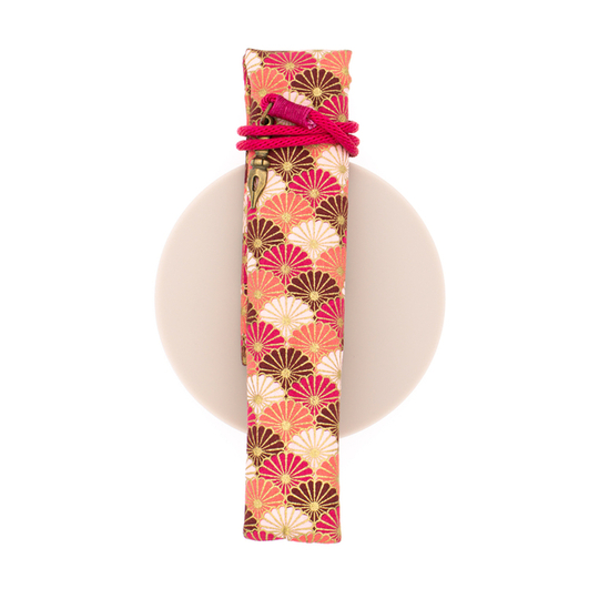 Kyoku Haku Kimono Portapenne 1 Posto Qinghai Wave Rosa