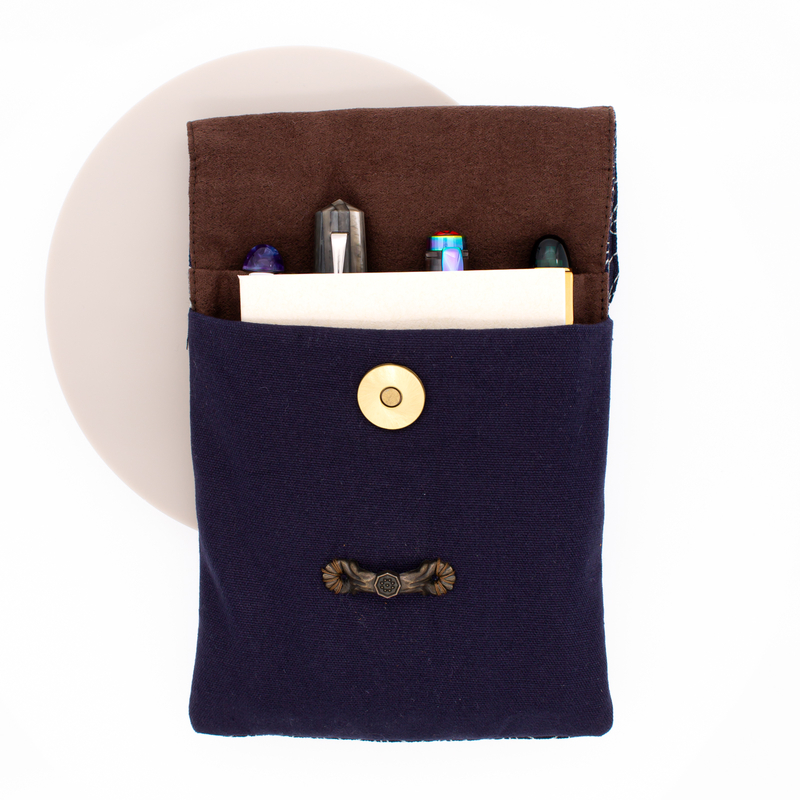 Kyoku Haku Portapenne 4 Posti Grilles Blue