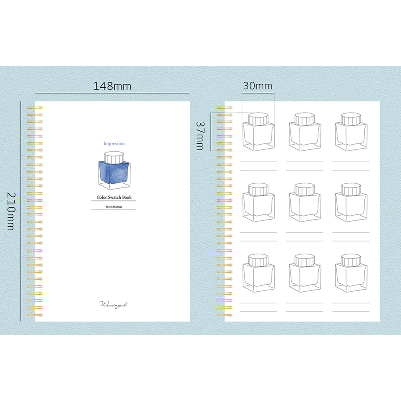 Wearingeul Ink Color Swatch Book A5