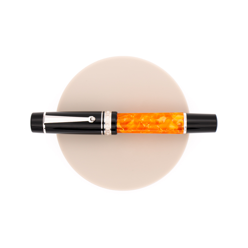 Delta Dolcevita Mid-Size Fountain Pen Rhodium