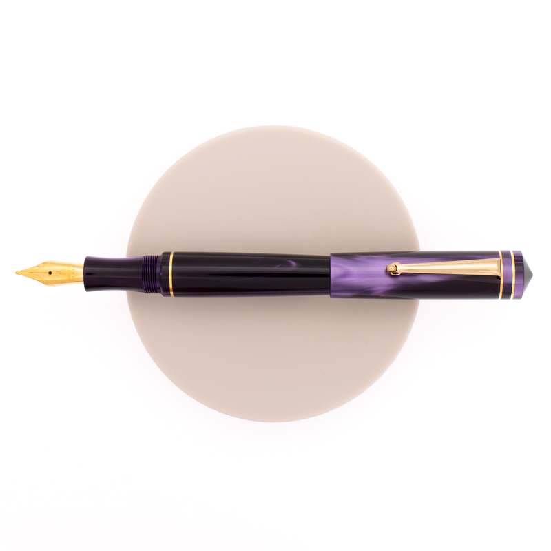 Delta Write Balance Fountain Pen Purple & Gold