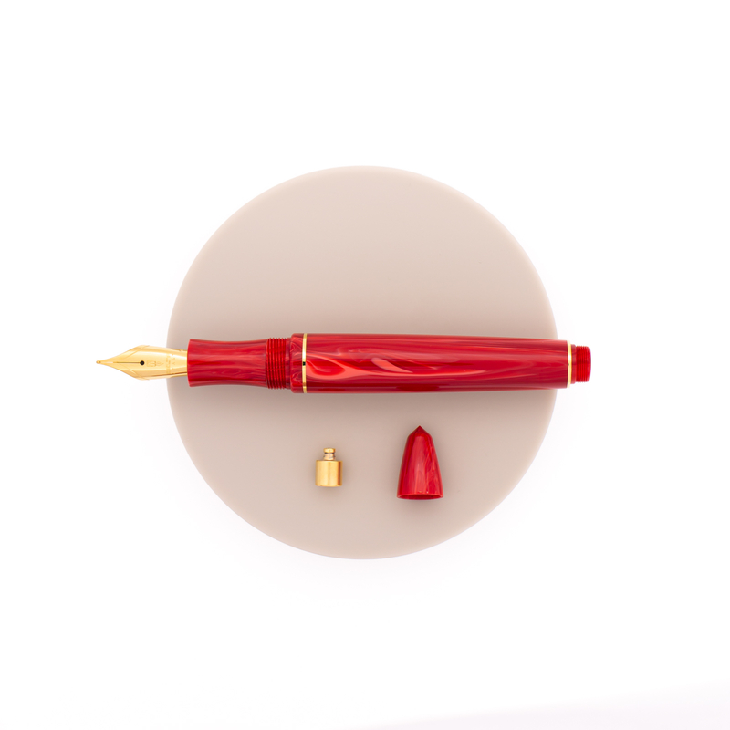 Delta Write Balance Penna Stilografica Rossa & Oro
