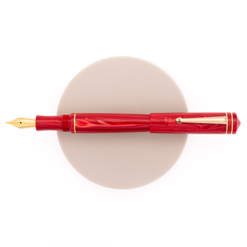 Delta Write Balance Fountain Pen Red & Gold