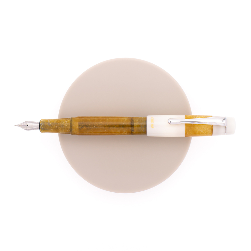 Opus 88 Koloro Fountain Pen White & Amber