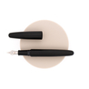 Wancher Dream Pen True Ebonite Penna Stilografica Matt Black & Rodio