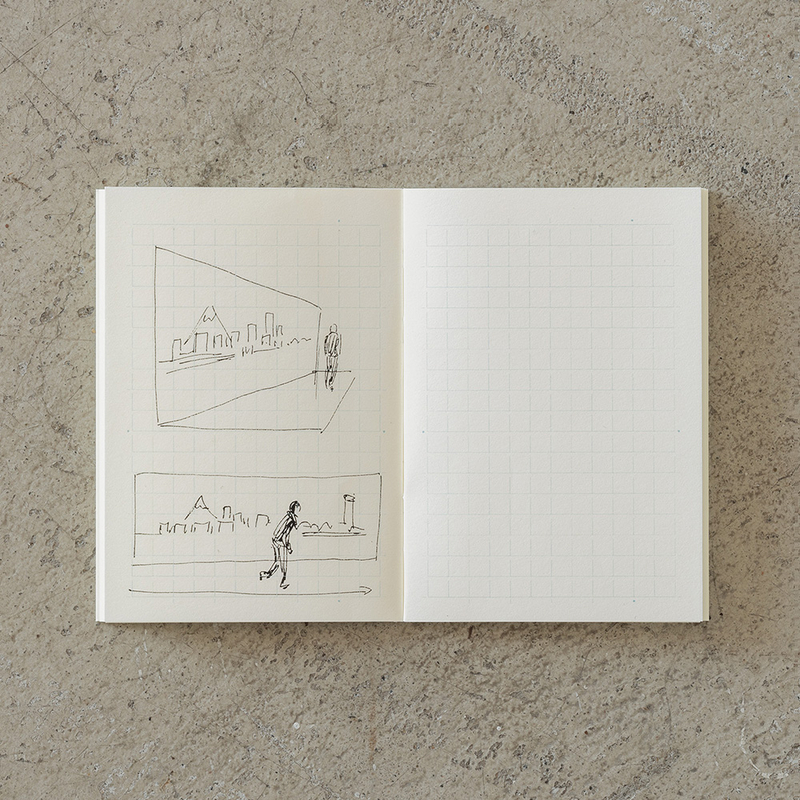 Md Paper Notebook Light A7 Grid 3 pcs Pack