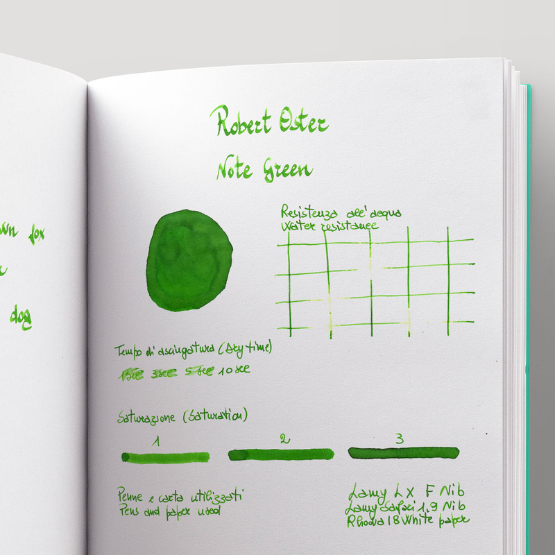 Robert Oster Ten Dollar Note Green Ink Bottle 50 ml