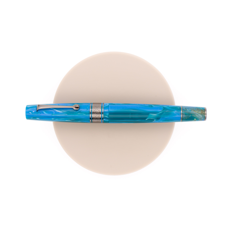 Leonardo Supernova Regular Penna Stilografica Star Light Blue & Rutenio