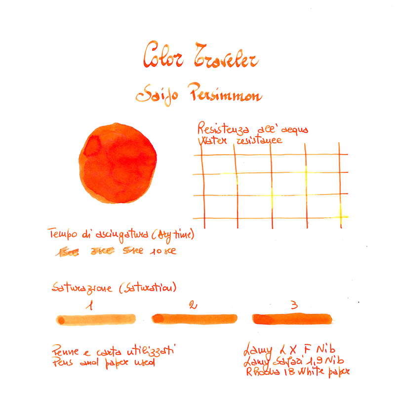 Color Traveler Saijo Persimmon Inchiostro 30 ml