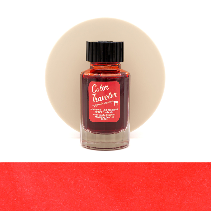 Color Traveler Miyajima Scarlet Ink Bottle 30 ml