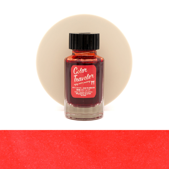 Color Traveler Miyajima Scarlet Ink Bottle 30 ml