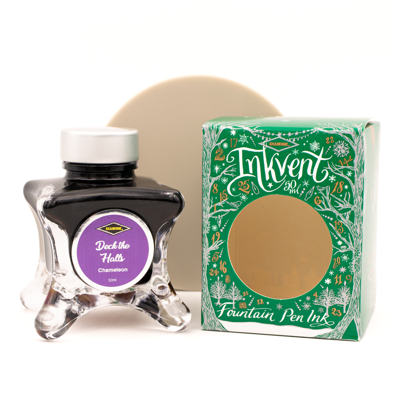 Diamine Inkvent Deck The Holls Ink Bottle 50 ml Green Edition Chameleon