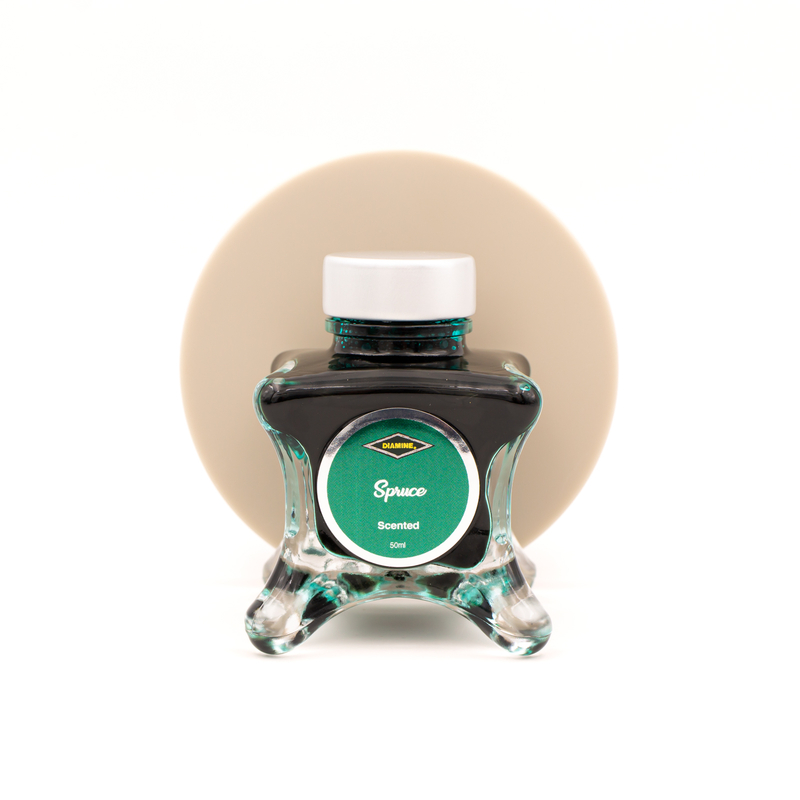 Diamine Inkvent Spruce Ink Bottle 50 ml Green Edition Scented