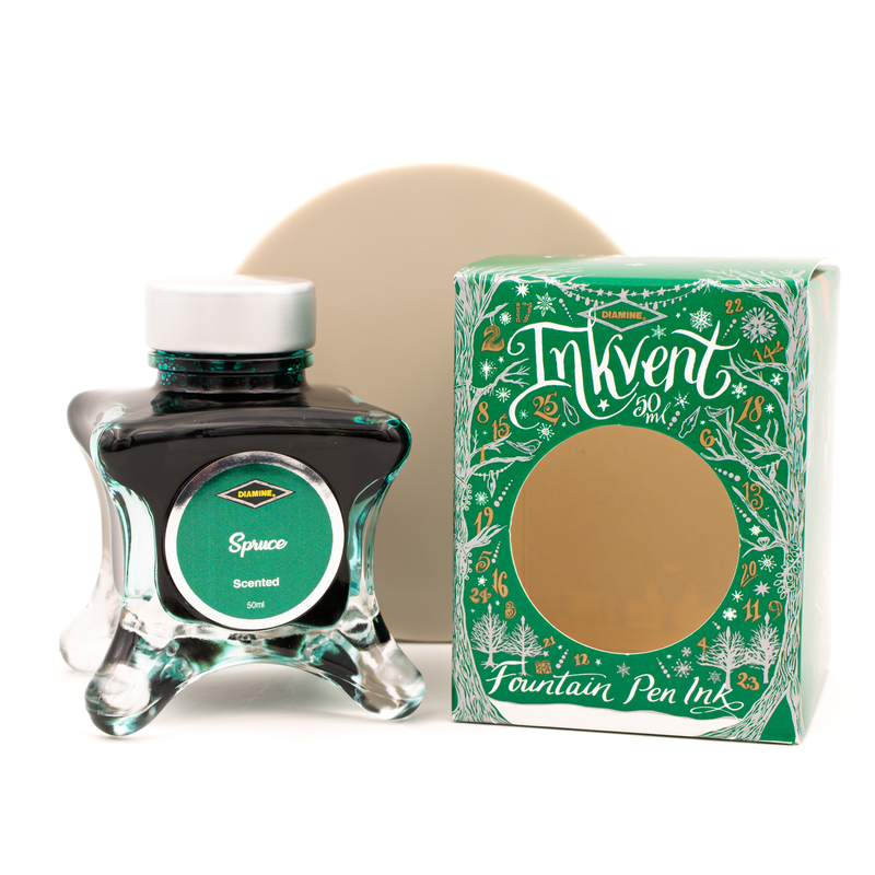 Diamine Inkvent Spruce Ink Bottle 50 ml Green Edition Scented