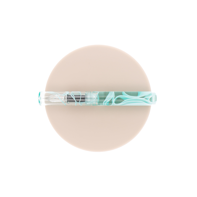 Guitar Penna con Pennino da Intinzione in Vetro Ice Mint