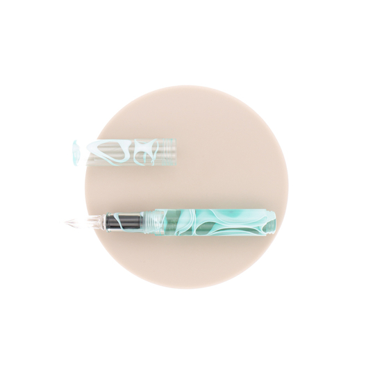 Guitar Penna con Pennino da Intinzione in Vetro Ice Mint