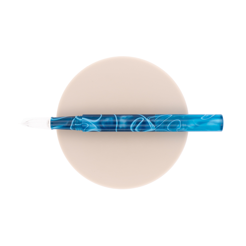 Guitar Penna con Pennino da Intinzione in Vetro Peacock Blue