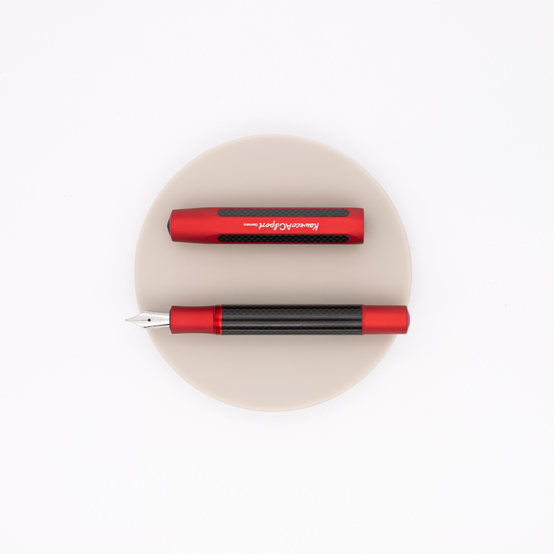Kaweco AC Sport Carbon Fountain Pen Red