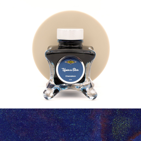 Diamine Inkvent Upon a Star Ink Bottle 50 ml Green Edition Chameleon