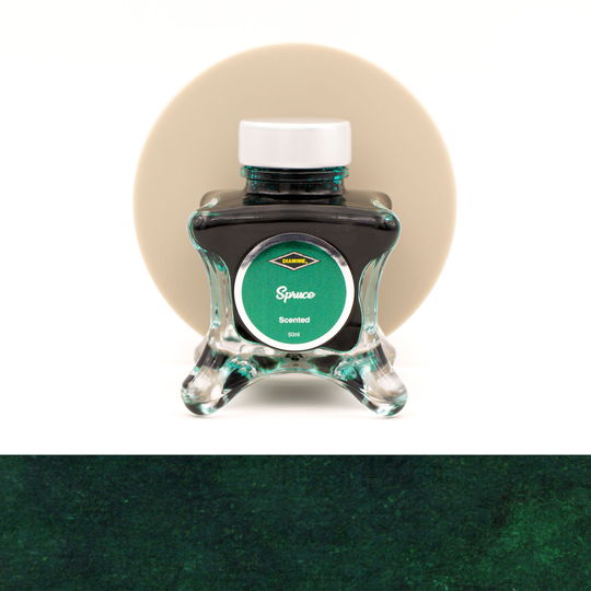 Diamine Inkvent Spruce Ink Bottle 50 ml Green Edition Scented