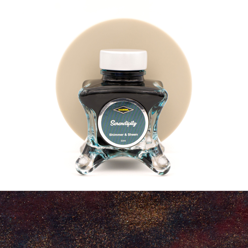 Diamine Diamine Inkvent Serendipity Ink Bottle 50 ml Green Edition Shimmer & Sheen