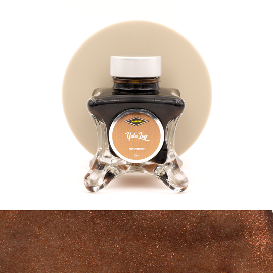 Diamine Inkvent Yule Log Ink Bottle 50 ml Green Edition Shimmer