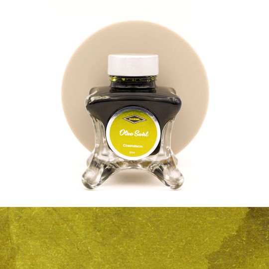 Diamine Inkvent Olive Swirl Inchiostro 50 ml Green Edition Chameleon