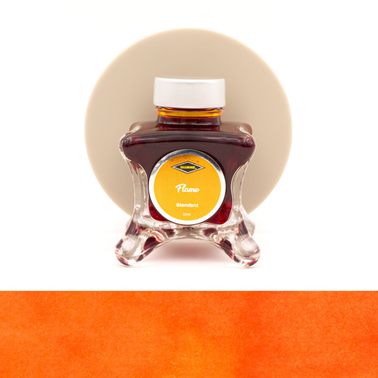 Diamine Inkvent Flame Ink Bottle 50 ml Green Edition