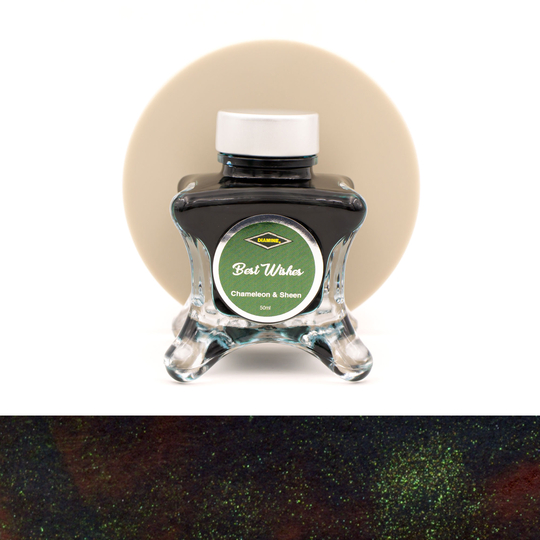Diamine Inkvent Best Wishes Inchiostro 50 ml Green Edition Chameleon & Sheen