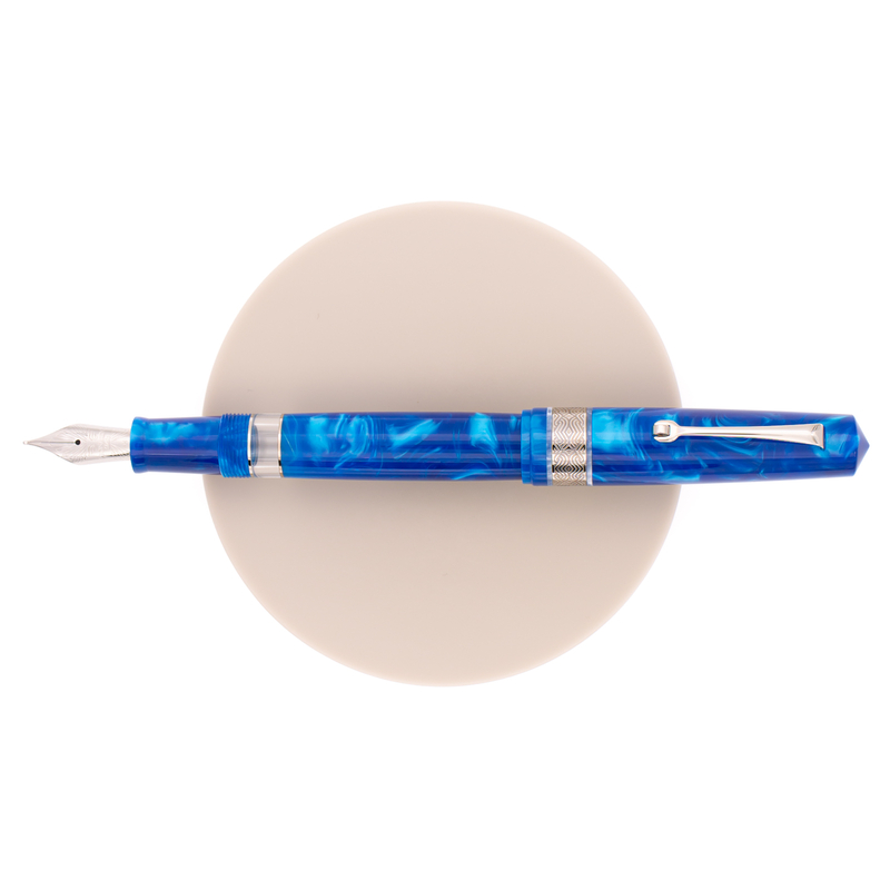Leonardo Officina Italiana Leonardo Momento Magico Penna Stilografica Pithecusa & Rodio 14 KT