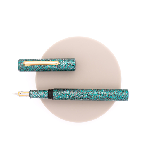 Taccia Granite Stone Fountain Pen Green